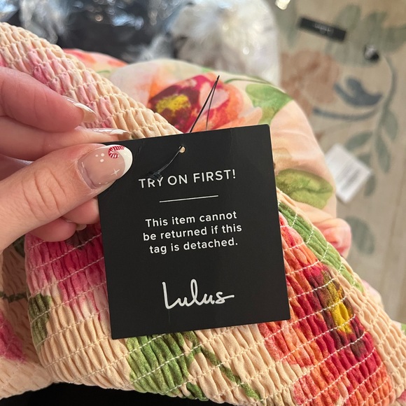 Lulus Balbina Beige Floral Smocked Drop Waist Maxi Dress - Picture 10 of 10